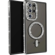 Buğz Samsung Galaxy S23 Ultra Joke Simli Magneticsafe Kılıf - Siyah