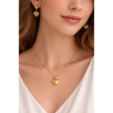 Atalya Accessory Kalpli Kolye ve Küpe Seti