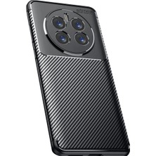 Magicool Realme 12 Pro Plus Kılıf Auto Focus Karbon Kapak - Siyah