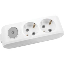 Viko Vıko ML-90117200 Multi-Let 2li Anahtarlı Çocuk Korumalı Topraklı Klemensli Grup Priz Vıko