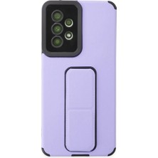 Buğz Samsung Galaxy A53 5g Kılıf Mega Standlı Silikon - Lila