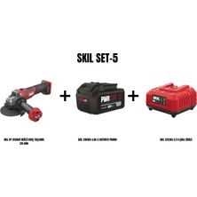 Skil Skıl Set-5 (Skıl Xp 3930CB Akülü Avuç Taşlama 125 Mm+Skıl 3104AA 4,ah Li Batarya Promo+Skıl 3122AA 2,4 A Şarj Cihazı)