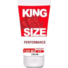 Süper King Size 1200MG Erkeklere Özel Yoğun Sertlestiricli Bakım Masaj Kremi 50 ml x 1 Adet
