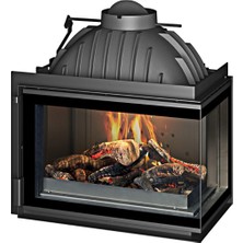 Sandıktan Al Invicta 700 Foyer Angle Sağ Açık (Klapeli) Ithal Fransa Şömine Haznesi , 70'lik Döküm Şömine Hazne