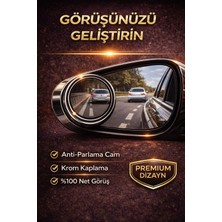 Babikamium Kör Nokta Aynası 2’li Set – Mini Oval Geniş Açılı Dikiz Aynası, Park & Geri Manevra Yardımcı, Araç Içi Uyumlu
