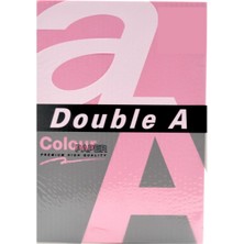  double-a renkli fotokopi kağıdı a4 80 gram pastel pembe (100 lü paket)