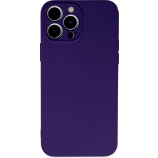 Buğz Iphone 13 Pro Kılıf Nano Içi Kadife Silikon - Mor