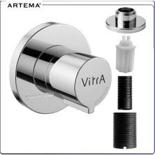Vitra Artema A41461 Ankastre Stop Valf Sıva Üstü Grubu - Krom