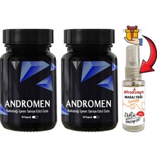 Andromen Anrdomen: 2 Adet Erkeklere Özel Yoğun Balkabağı Ekstratı Içeren 30 Lu Formül + 30 ml Afrodizayn Masaj Yağı