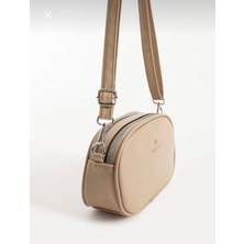 Black Kadın Suni Deri Çapraz Askılı 2 Gözlü Omuz Çantası