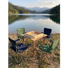 Masho Trend Katlanır Rulo Seyyar Okey Masası - Kamp Okey Masası - Katlanır Kamp Masası