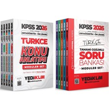 Anla Kazan Yayınları Yediiklim 2026 Kpss Lise Ortaöğretim Ön Lisans Konu + Soru Bankası Modüler 2 Li Set Yediiklim Yayınları