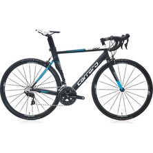 Carraro Race 062 Aero 700C 22-V Kumpas Fren Yol Bisikleti - Mat Siyah-Beyaz-Turkuaz - 54 cm