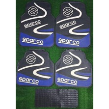 Carlone Üniversal Sparco Mavi Latex Kauçuk-5 Parça-Paspas-Kaydırmaz Taban-1.sınıf Ithal Ürün
