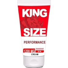 King Size 1200MG Erkekleri Yoğun Penisinize Krem 50 ml x 1 Adet