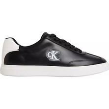 Calvin Klein Erkek Düşük Bilekli Ck Logo Detaylı Rahat Tabanlı Siyah Sneaker HM0HM02124-0GM