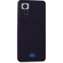 Magicool Xiaomi Redmi Note 11 Pro Kılıf Kelvin Kartvizitli Silikon - Derin Mor