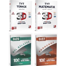 Anla Kazan Yayınları 3D + Anla Kazan 2026 Tyt Türkçe Matematik Video Destekli Defter + Anla Kazan Deneme 4 Lü Set