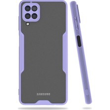 Magicool Samsung Galaxy A22 Kılıf Platin Silikon - Lila