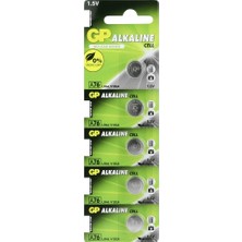 Çerçici Gp LR44 A76 1.5V Alkalin Pil 5'li Paket
