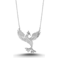 Eyelashes Silver 925 Ayar Gümüş Anka Kuşu Kolye