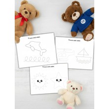 Farcy 60 Adet Okul Öncesi Bebek Çizgi Takibi Worksheet Motor Becerisi Geliştirme A4 Sayfaları