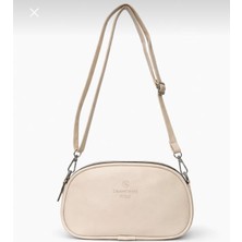 Black Kadın Suni Deri Çapraz Askılı 2 Gözlü Omuz Çantası