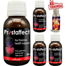 Prostaffect 50 ml Şurup Erkeklerin Özel Durumlarına Çok Özel Içecek Form 4 Adet + Lustra Masaj Yağı