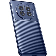 Magicool Realme 12 Pro Plus Kılıf Auto Focus Karbon Kapak - Lacivert