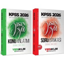 Anla Kazan Yayınları Yediiklim 2026 Kpss Lise Ortaöğretim Ön Lisans Işin Özü Konu + Soru Bankası 2 Li Set Yediiklim Yayınları