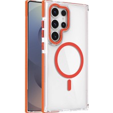 Buğz Joko Samsung Galaxy S25 Ultra Bella Magsafe Kapak - Turuncu