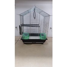 Netx 300 Seri Üçgen Kuş Kafesi Metalik 36X26X44 cm Muhabbet , Hint Bülbülü, Kanarya, Küçük Paraket Kuşlar Için
