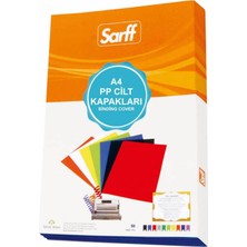 Sarff Cilt Kapağı Plastik Opak A4 450 Micron Şeffaf Siyah 15201111 (50 Li Paket)