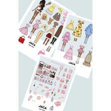 Farcy Paper Doll Kes-Yapıştır-Oyna Mega Set Kız Giydirme Kombin Oyunu