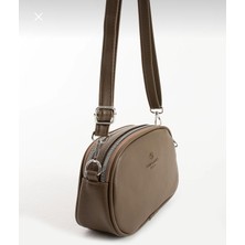 Black Kadın Suni Deri Çapraz Askılı 2 Gözlü Omuz Çantası