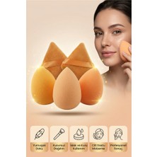 MUJGAN 5’li Makyaj Süngeri Seti Fondöten ve Pudra Süngeri