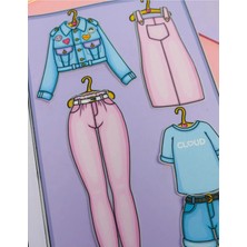 Farcy Kes-Yapıştır-Oyna 6 Sayfa Kız Giydirme Kombin Oyunu