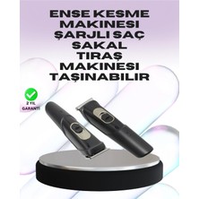 MiraLive Sessiz Motorlu, Kablosuz Kullanımlı Şarjlı Saç ve Sakal Kesme Makinesi – Taraklı Set