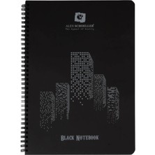 Alex Schoeller A-4 Pp Kapak Spiralli Defter Siyah 60 Yaprak