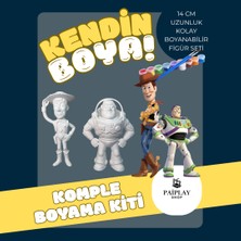 Oyuncak Hikayesi(Toy Story) Buzz ve Kovboy Woody - Boyama Seti ve Buzz&woody Figürü