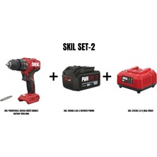 Skil Skıl Set-2 (Skıl Powertools 3021CA Akülü Darbeli Matkap Vidalama+Skıl 3104AA 4,ah Li Batarya Promo+Skıl 3122AA 2,4 A Şarj Cihazı)