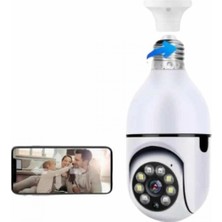 MiraLive Wifi Güvenlik Kamerası Çift Kameralı Ampule Takılabilir Sensörlü