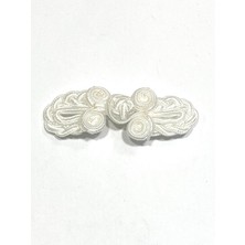 Japon Örgü Düğme / Orta Boy ( 8 cm ) Kırık Beyaz (03731)