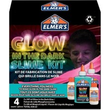  elmers karanlıkta parlayan yapıştırıcı slime glow ın the dark 4 lü set 2162080