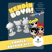Powerpuff Girls - Boyama Seti ve Powerpuff Girls Figürleri