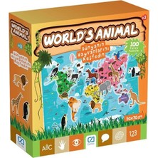 Belirtilmemiş Ca Games Worlds Animal Çocuk Puzzle 5152