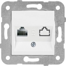 Viko Karre Beyaz Cat6 Tekli Data Priz