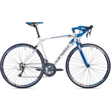 Corelli Sprint KR100 28 Jant 16 Vites V Fren Yol Yarış Bisikleti Beyaz Mavi Gri 45 Kadro