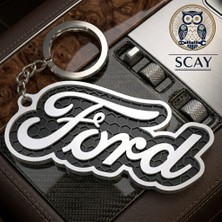 Scay Ford Logolu 3D Tasarım Anahtarlık - Honeycomb Desenli V2