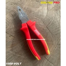 İzeltaş Izeltaş Pro 190MM Kombine Pense Carbon Çelik Izoleli Elektrikçi Pensesi 1000V